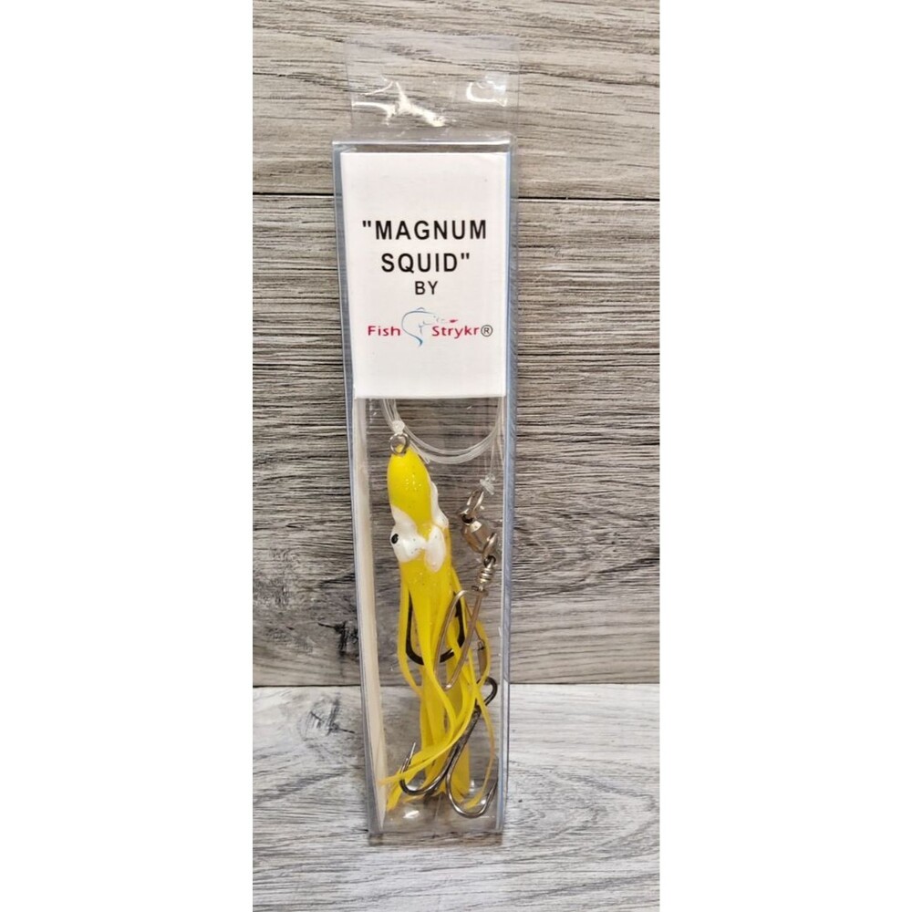 Fish Strykr Magnum Squid Trolling Lure Chartreuse Yellow Model 45213 New NIB